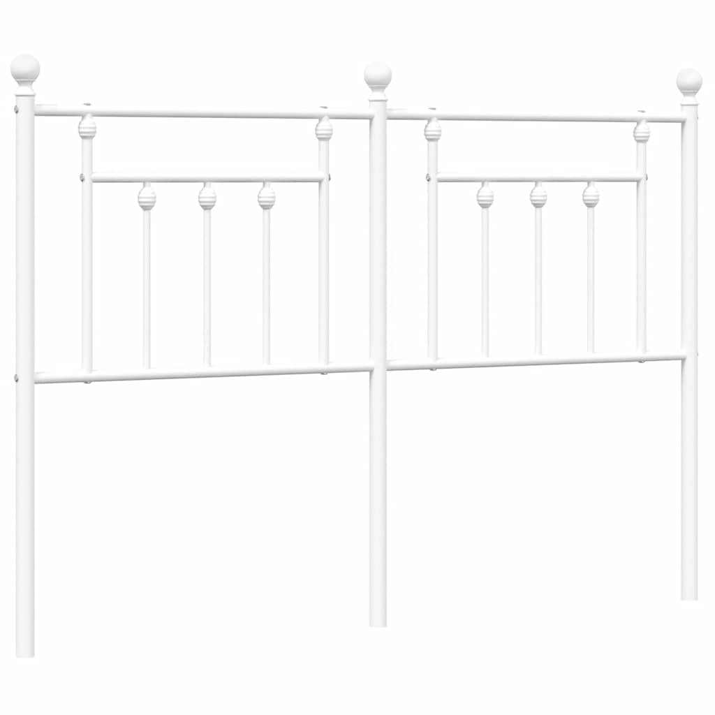 Hoofdbord Metaal 135 cm Wit