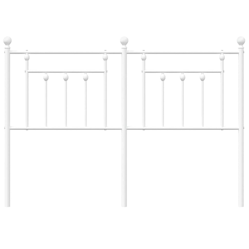 Hoofdbord Metaal 135 cm Wit