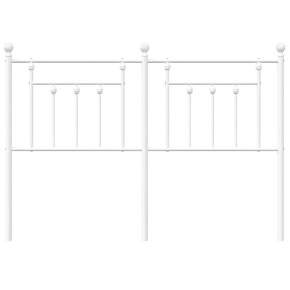 Hoofdbord Metaal 135 cm Wit