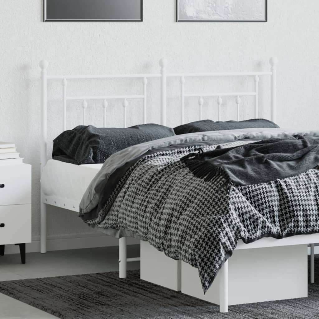 Hoofdbord Metaal 1 140 cm Wit
