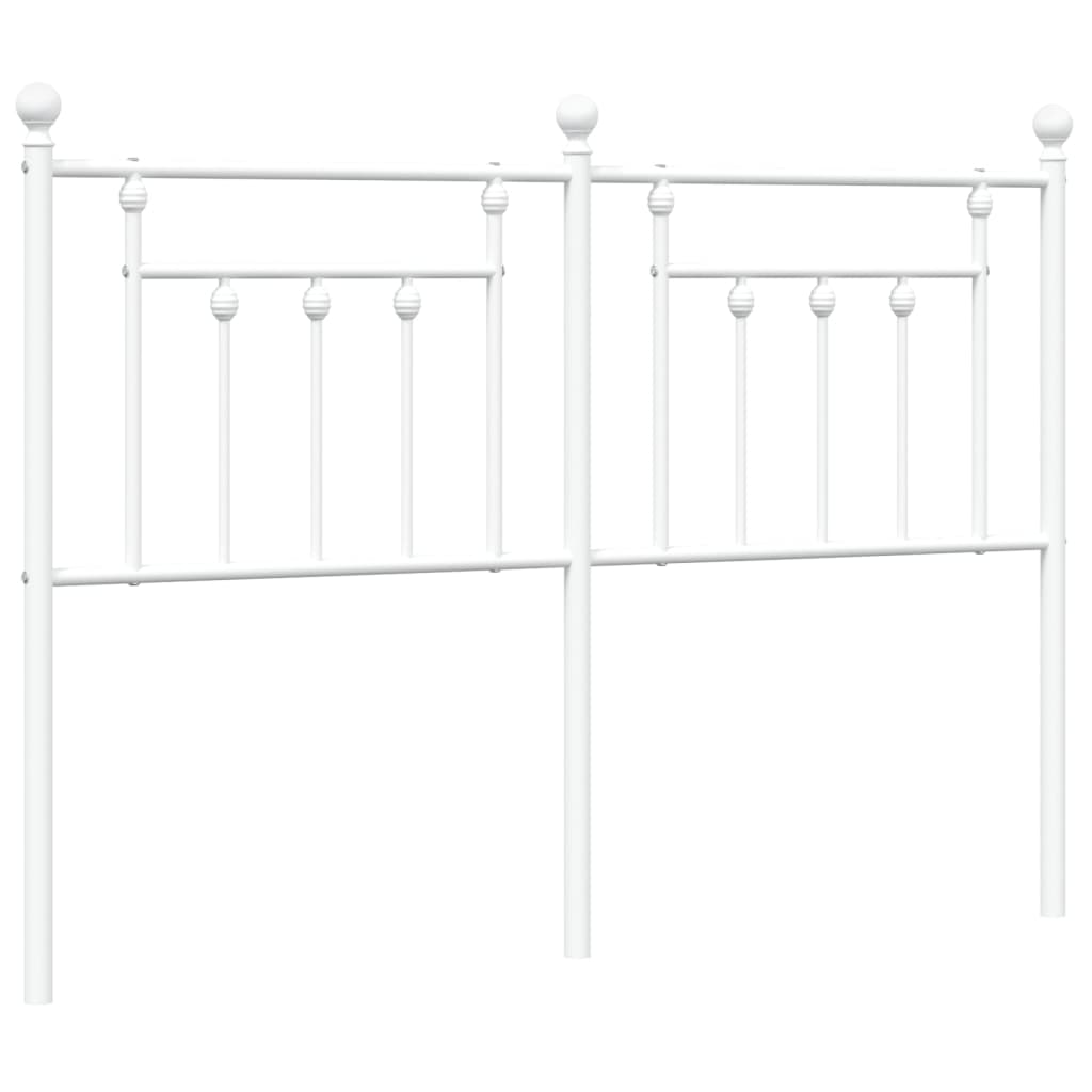 Hoofdbord 150 Cm Metaal Wit