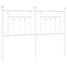 Hoofdbord 150 Cm Metaal Wit