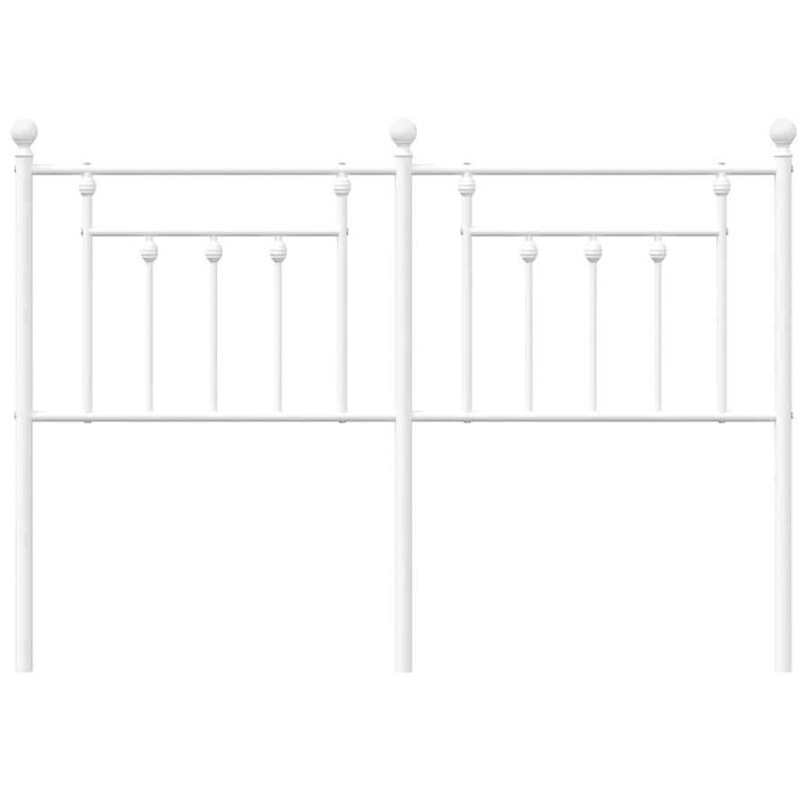 Hoofdbord 150 Cm Metaal Wit