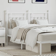 Replacement headboard 150 cm metal white