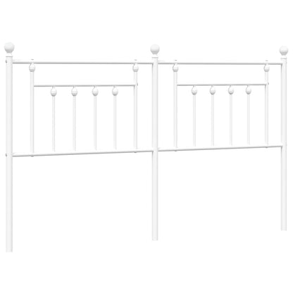 Hoofdbord 160 Cm Metaal Wit