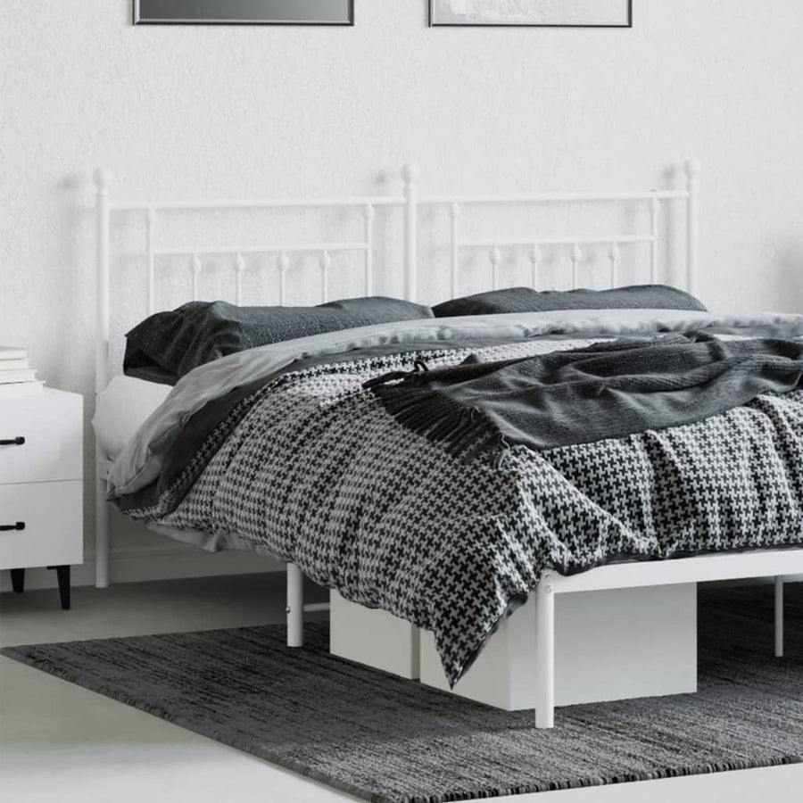 Hoofdbord 160 Cm Metaal Wit