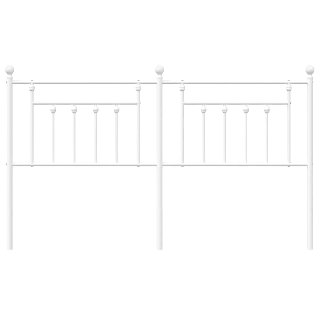 Hoofdbord 160 Cm Metaal Wit