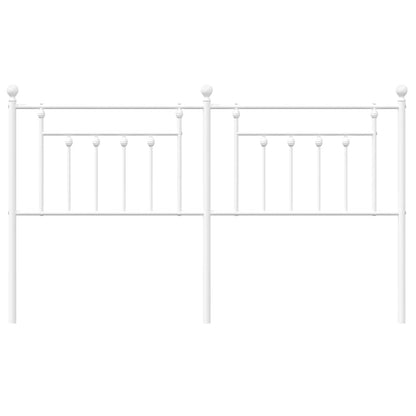 Hoofdbord 160 Cm Metaal Wit