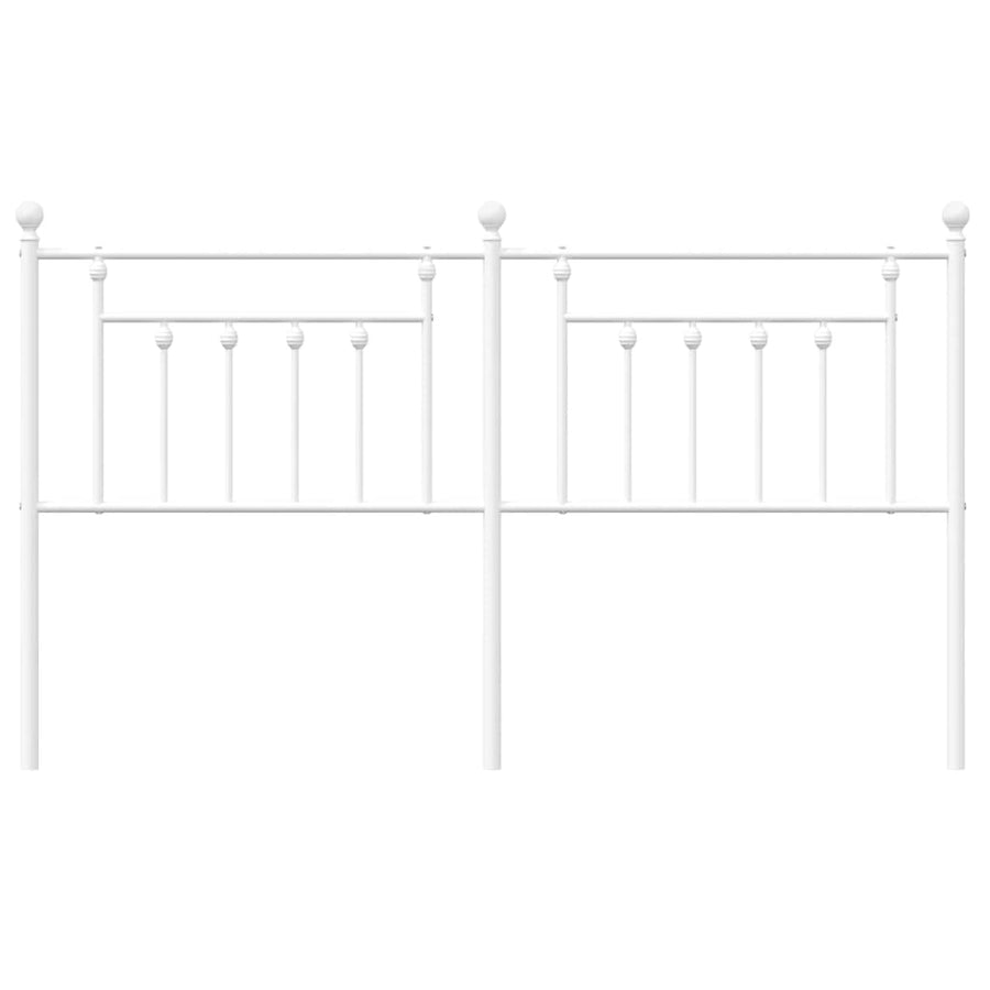 Hoofdbord 160 Cm Metaal Wit