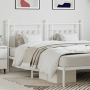 Replacement headboard 160 cm metal white