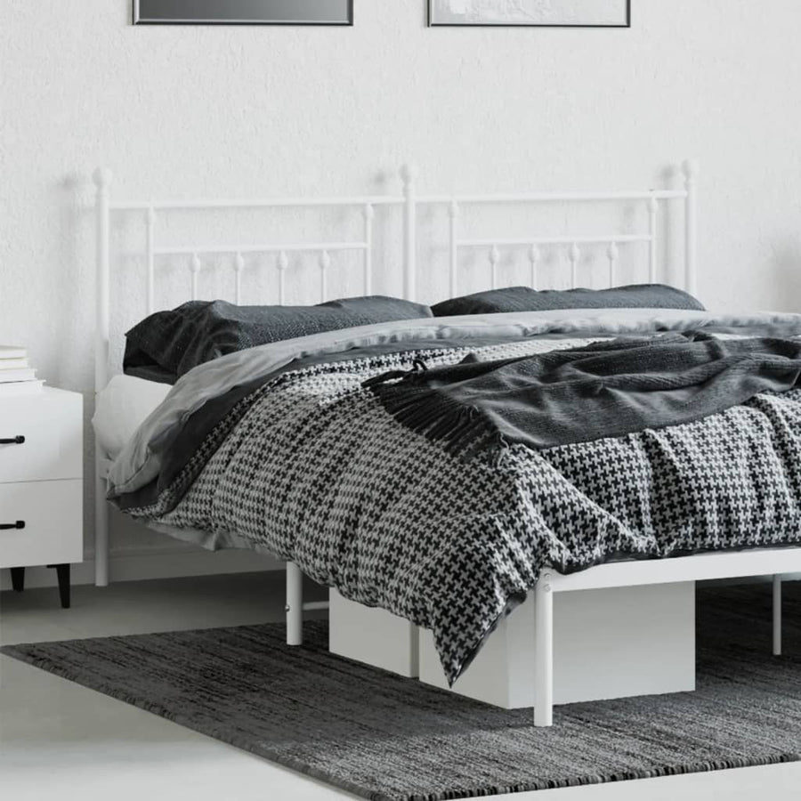 Hoofdbord 180 Cm Metaal Wit