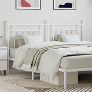 Replacement headboard 180 cm metal white
