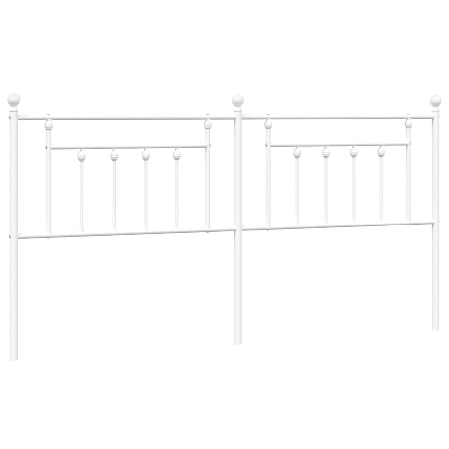 Hoofdbord 193 Cm Metaal Wit