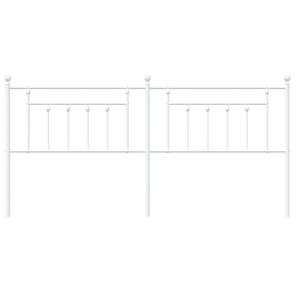 Hoofdbord 193 Cm Metaal Wit