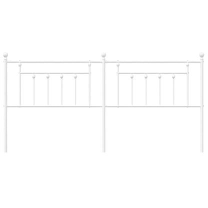 Hoofdbord 193 Cm Metaal Wit