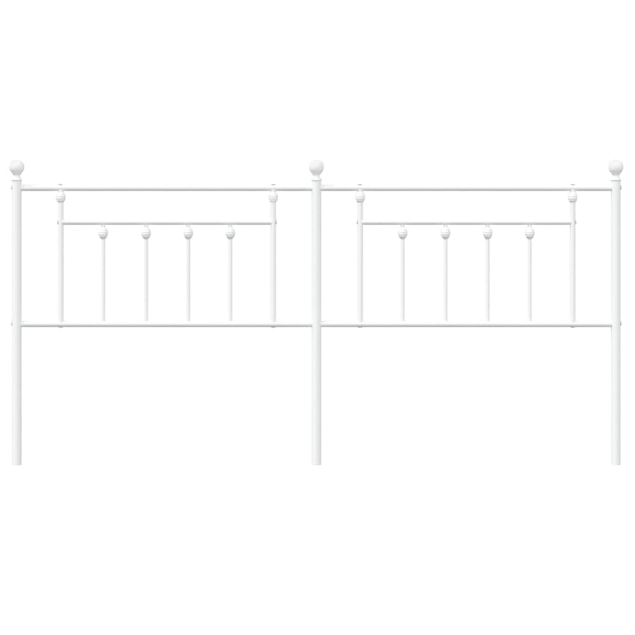 Hoofdbord 193 Cm Metaal Wit