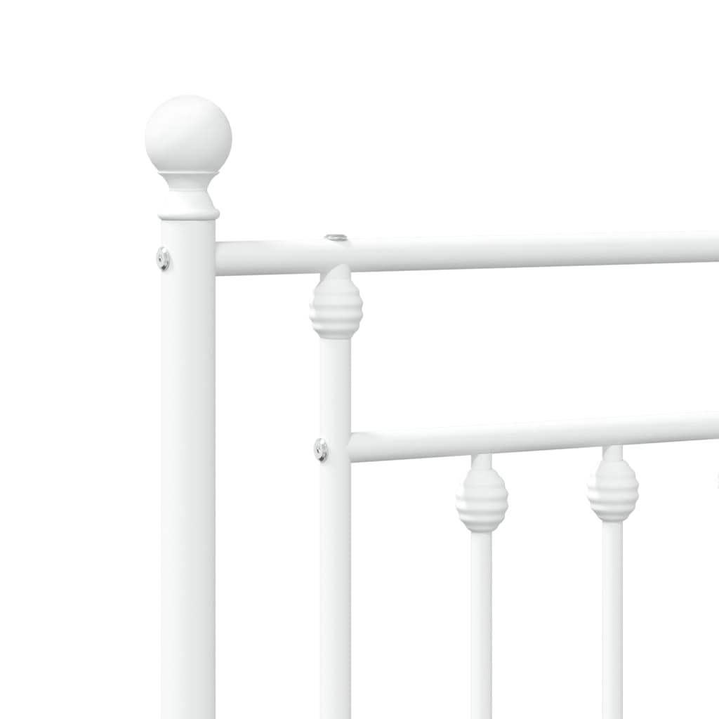 Hoofdbord 193 Cm Metaal Wit