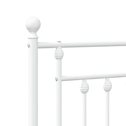 Hoofdbord 193 Cm Metaal Wit