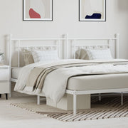 Replacement headboard 193 cm metal white