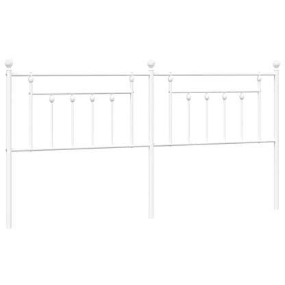 Hoofdbord 200 Cm Metaal Wit