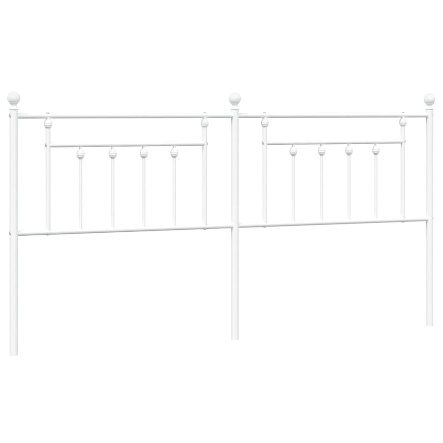 Hoofdbord 200 Cm Metaal Wit