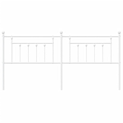 Hoofdbord 200 Cm Metaal Wit