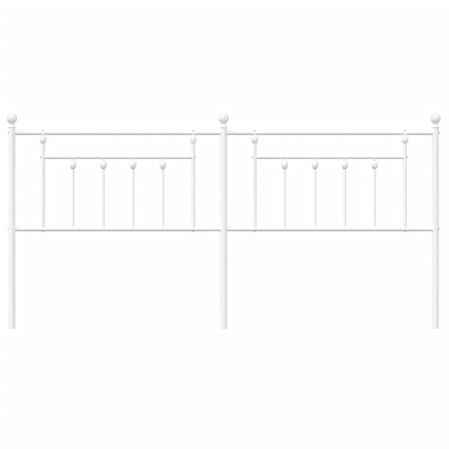 Hoofdbord 200 Cm Metaal Wit