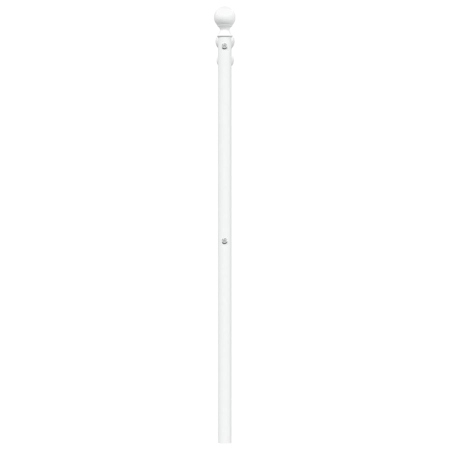 Hoofdbord 200 Cm Metaal Wit
