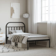 Bedframe metaal zwart 100x190 cm
