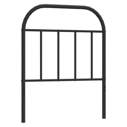 Hoofdbord Metaal Zwart 75 Cm