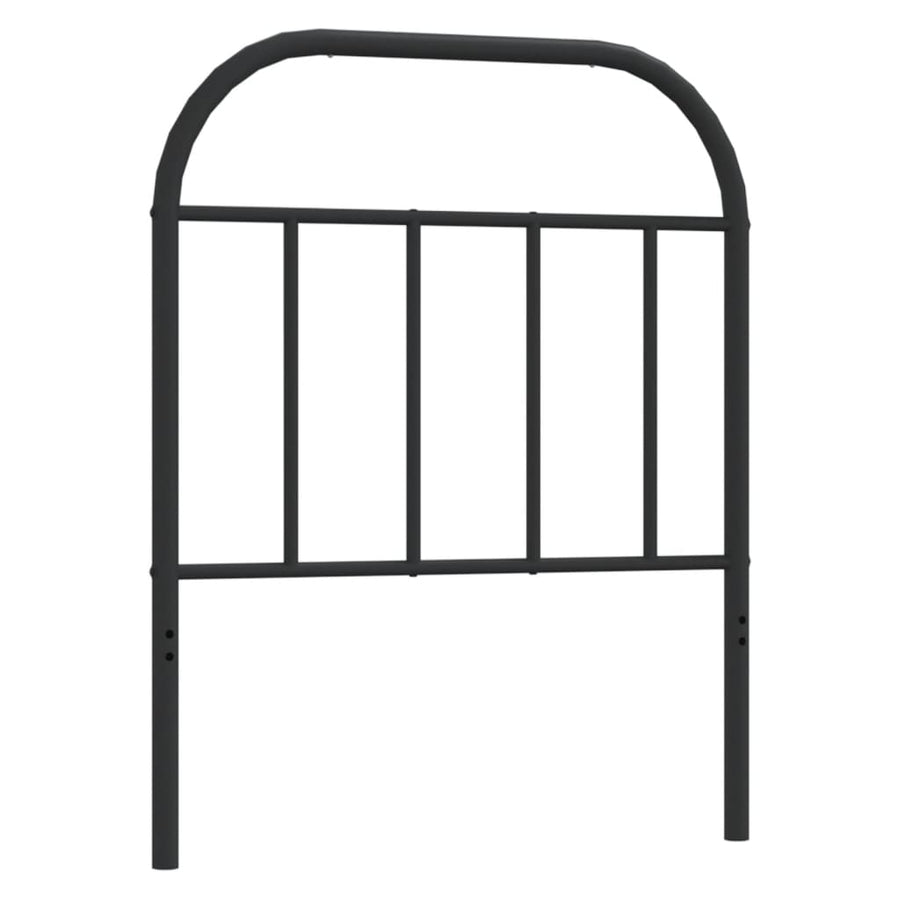 Hoofdbord Metaal Zwart 75 Cm