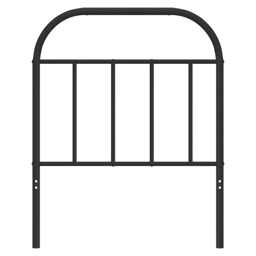 Hoofdbord Metaal Zwart 75 Cm