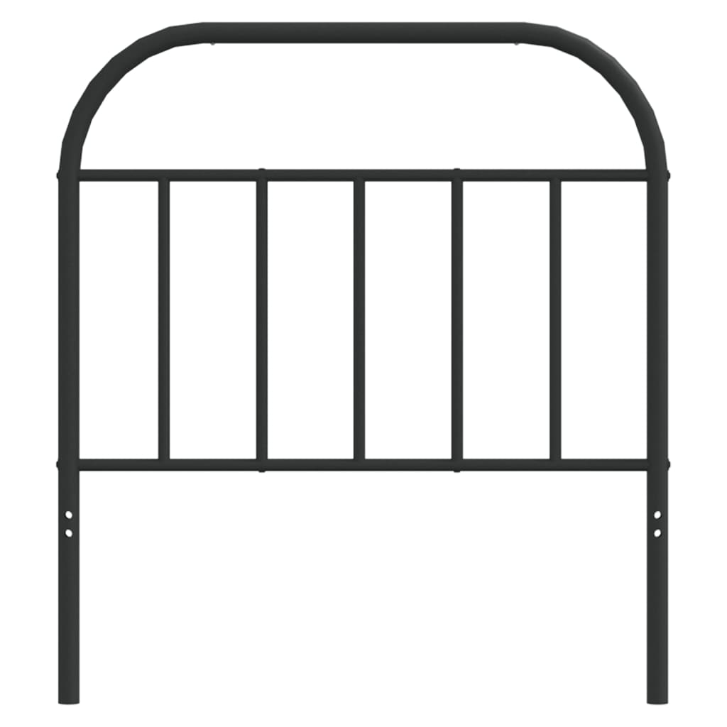 Hoofdbord metaal zwart 80 cm