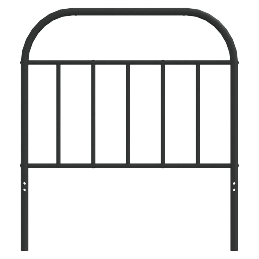 Hoofdbord metaal zwart 80 cm