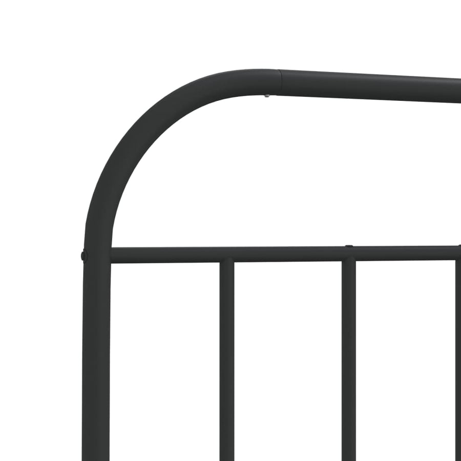 Hoofdbord metaal zwart 80 cm