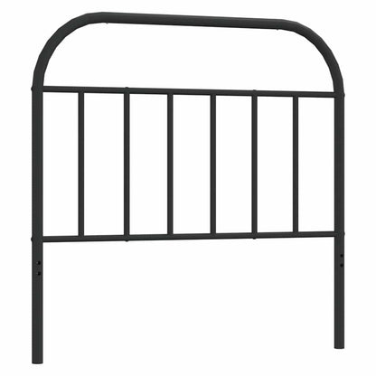 Hoofdbord metaal zwart 100 cm