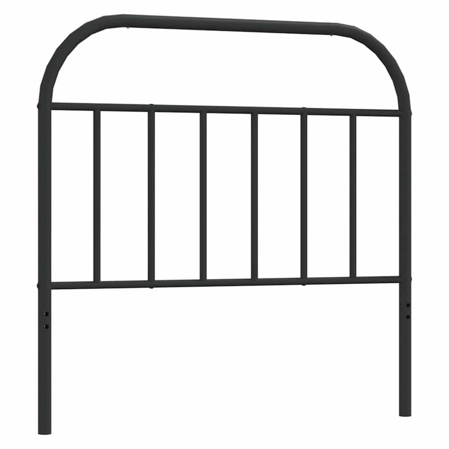 Hoofdbord metaal zwart 100 cm