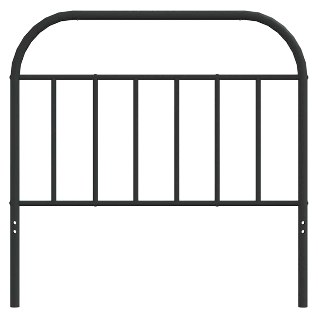 Hoofdbord metaal zwart 100 cm