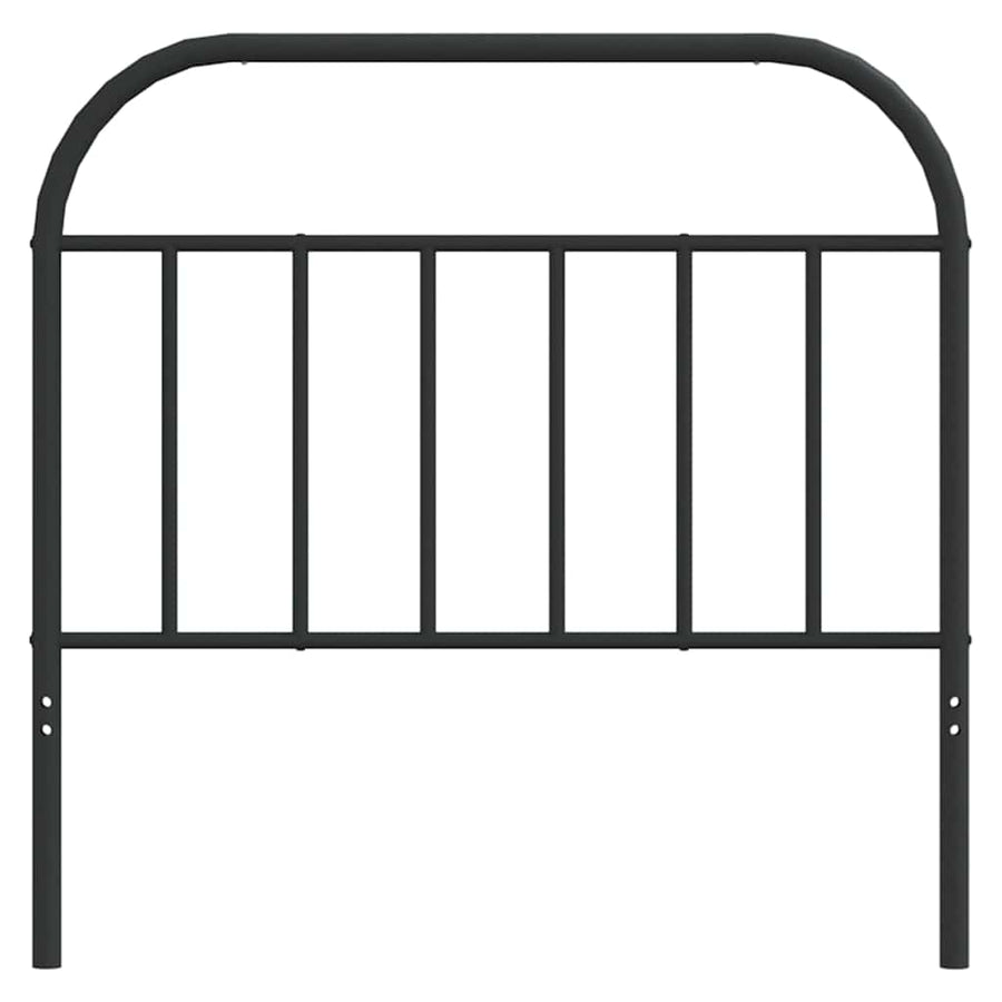 Hoofdbord metaal zwart 100 cm