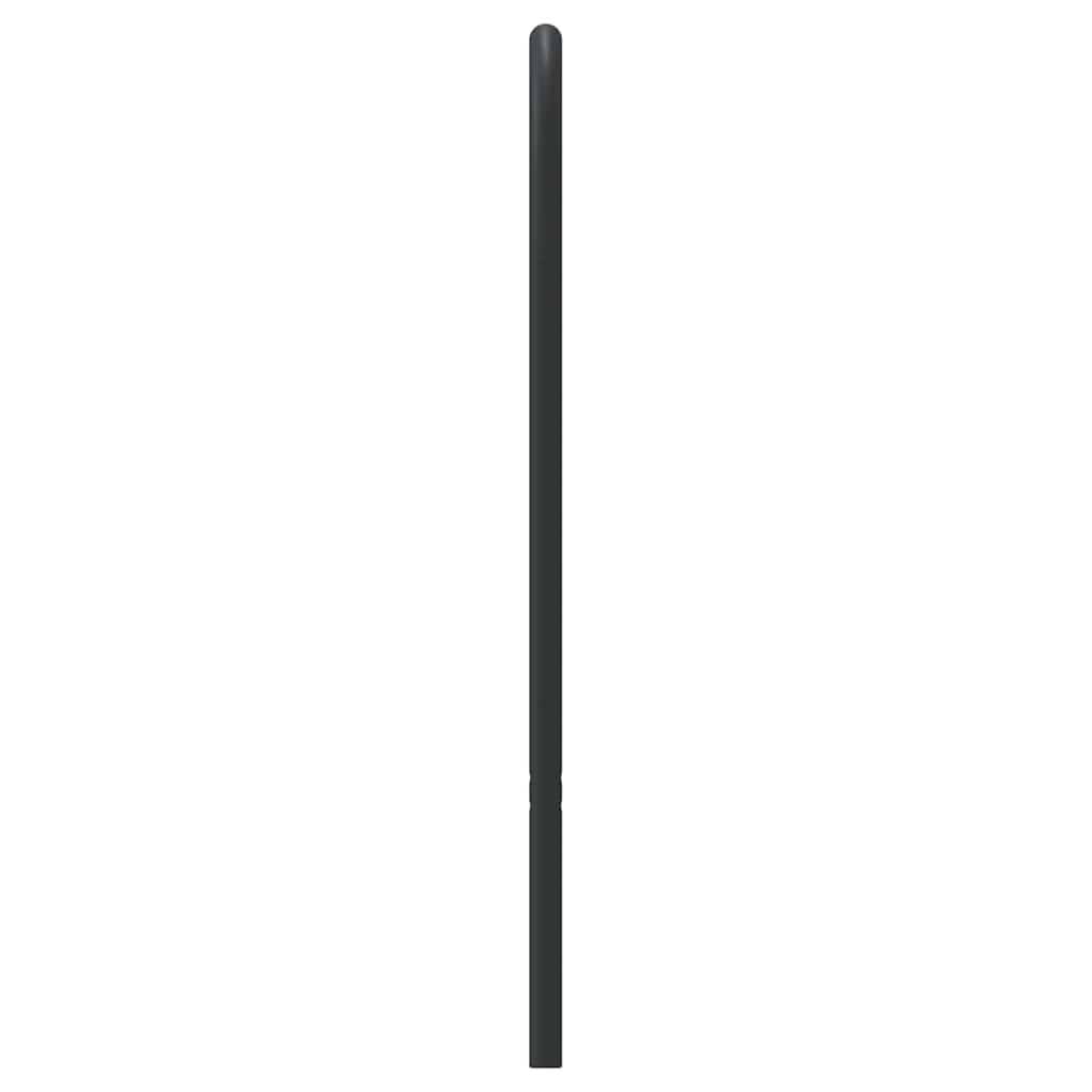 Hoofdbord metaal zwart 100 cm