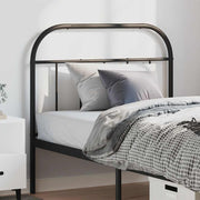 Replacement headboard metal black 100 cm