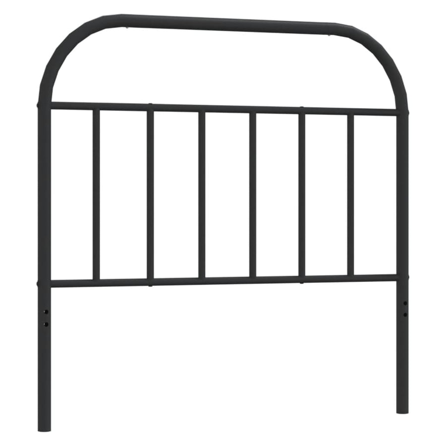 Hoofdbord metaal zwart 107 cm