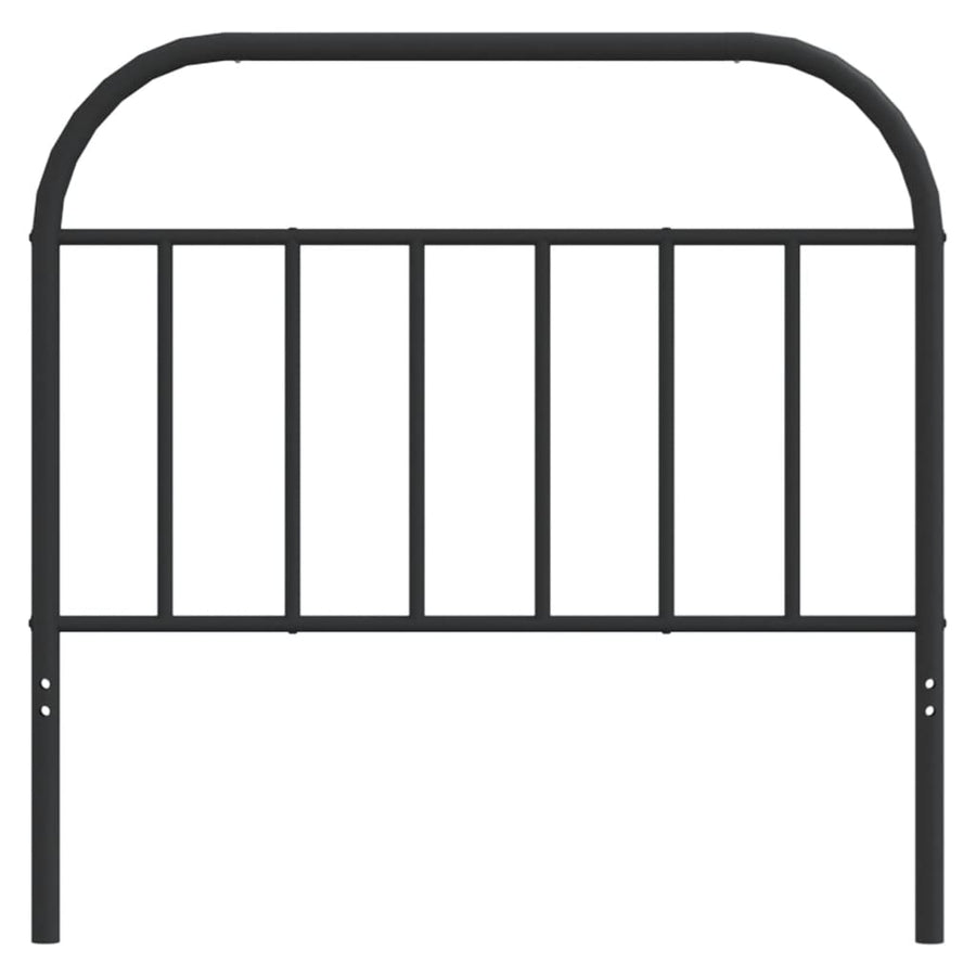 Hoofdbord metaal zwart 107 cm