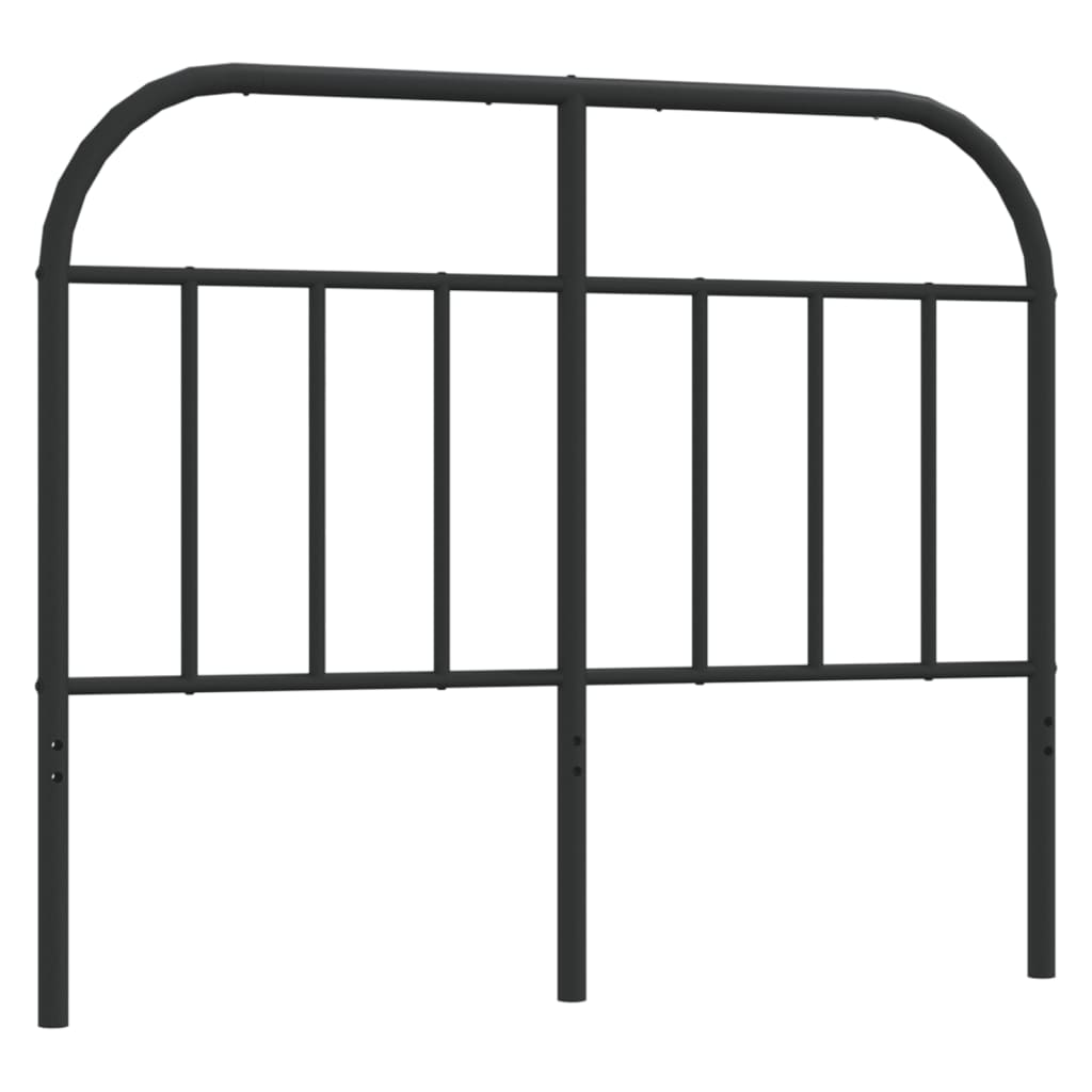 Hoofdbord Metaal Zwart 120 Cm