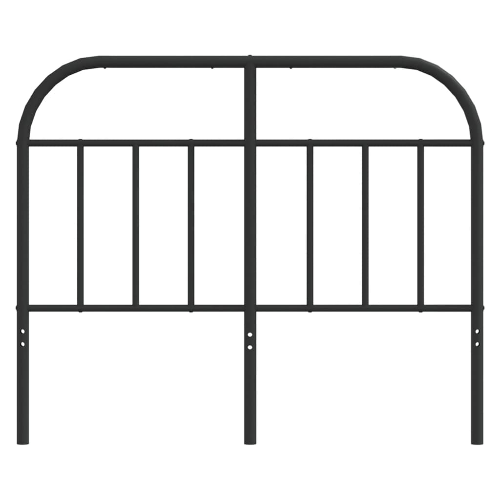 Hoofdbord Metaal Zwart 120 Cm