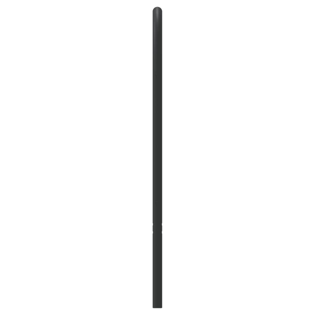 Hoofdbord Metaal Zwart 120 Cm