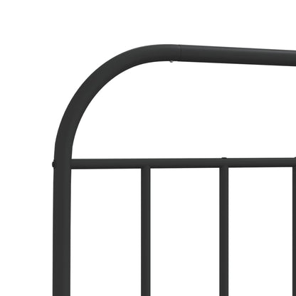Hoofdbord Metaal Zwart 120 Cm