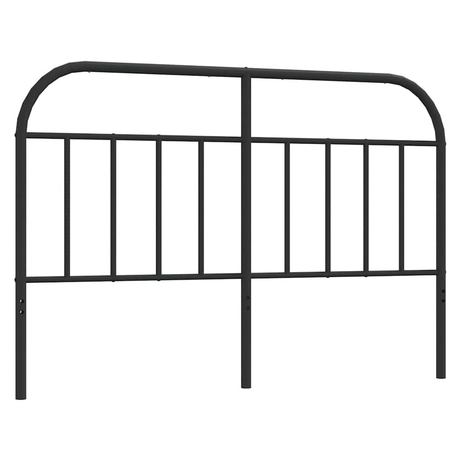 Hoofdbord metaal zwart 135 cm