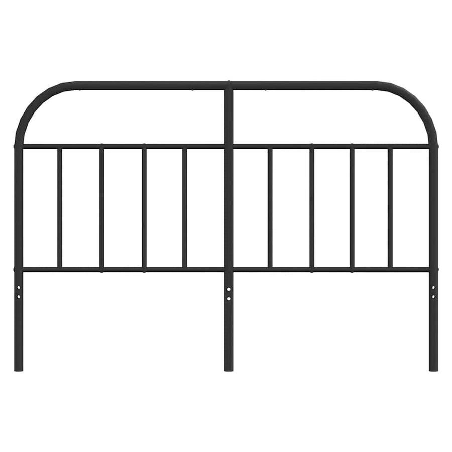 Hoofdbord metaal zwart 135 cm