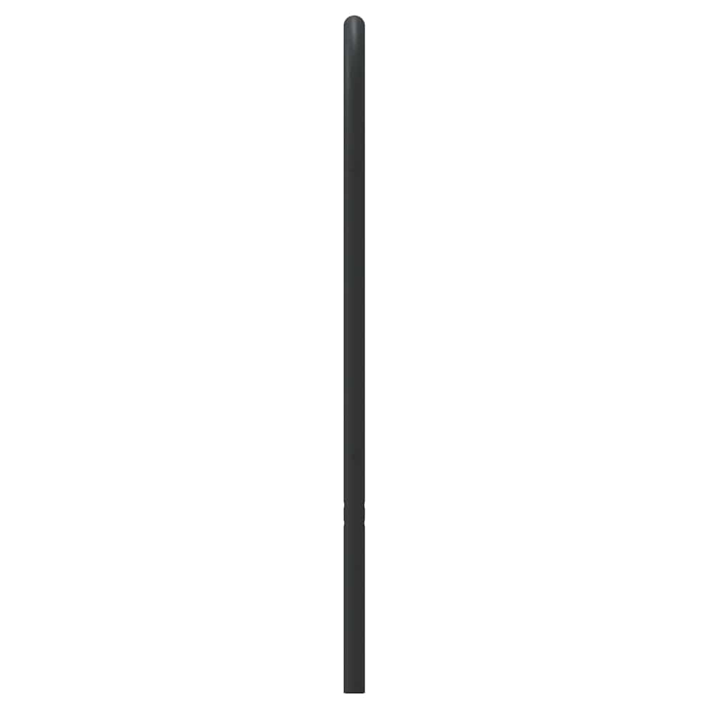 Hoofdbord metaal zwart 135 cm
